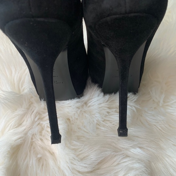 YSL 105 Cap Pump Black Suede/Patent - Picture 15 of 16